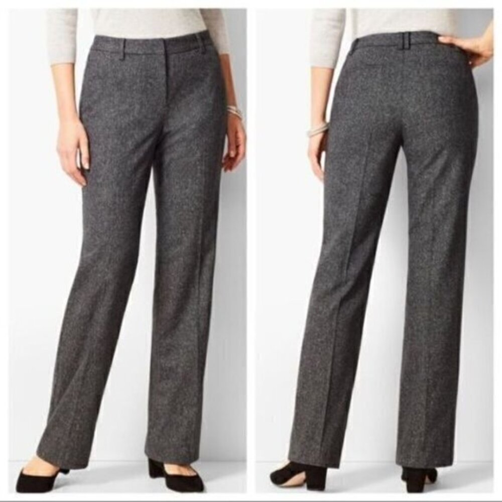 Talbots Luxe Donegal Windsor Wool Brown Speckle Pants - Picture 11 of 11